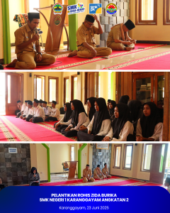Pelantikan ROHIS ZIDA BURIKA SMK NEGERI 1 KARANGGAYAM Angkatan 2