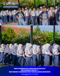 Masa Pengenalan Lingkungan Sekolah (MPLS RAMAH) Hari Ke-4 SMK Negeri 1 Karanggayam TA 2025/2026