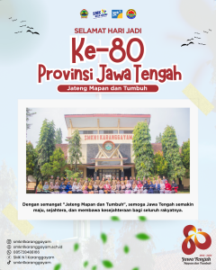 Selamat Hari Jadi ke-80Provinsi Jawa Tengah