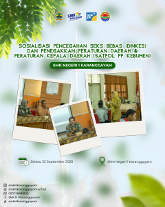 Sosialisasi Pencegahan Seks Bebas (Dinkes) dan Penegakkan Peraturan Daerah & Peraturan Kepala Daerah (Satpol PP Kebumen)