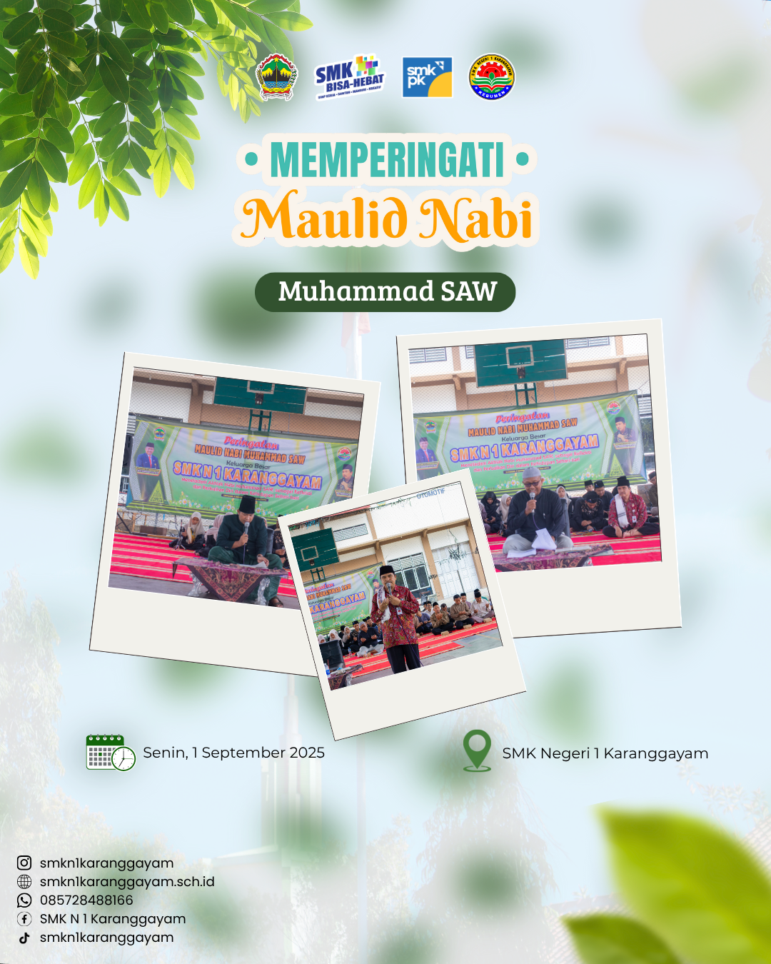 SMK Negeri 1 Karanggayam memperingati Maulid Nabi Muhammad SAW 1447 H