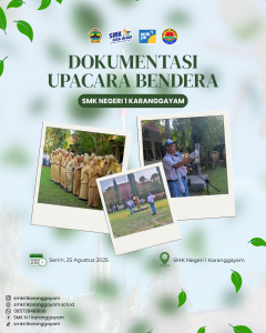 Upacara Bendera Hari Senin 25 Agustus 2025
